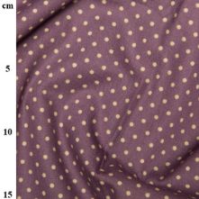 100% Cotton Plum Polka Dot Print Fabric x 0.5m